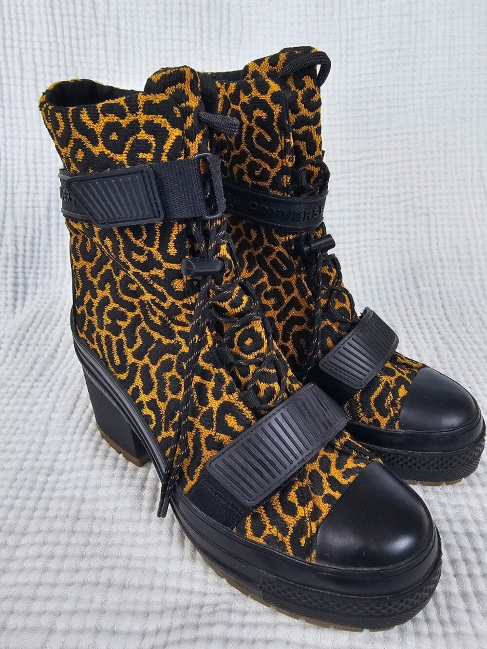 Converse GR82 Platform Combat Boot | Leopard Print | Women's Sz 8.5 - Picture 2 of 9